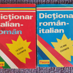 Dictionar Roman-Italian, Italian-Roman - Ed.Teora 1993, 15000 cuvinte, stare fb