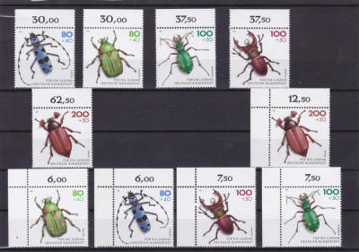 GERMANIA 1993 INSECTE GANDACI SERII MNH foto