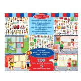 Set autocolante reutilizabile, Melissa &amp; Doug, My town