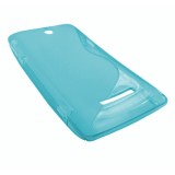 Husa silicon S-line albastra pentru Sony Xperia E (C1505) / Sony Xperia E Dual Sim (C1605)