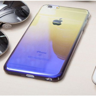 Carcasa Apple iPhone 8 Plus MyStyle Crystal Blue Cameleon Albastru/Galben foto