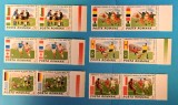 TIMBRE ROMANIA LP1157/1986 C.M. Fotbal Mexic -Turneul final -Serie pereche -MNH, Nestampilat