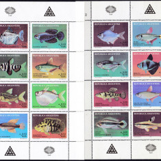 DB1 Fauna Pesti de Apa Dulce Argentina 1987 2 x MS MNH