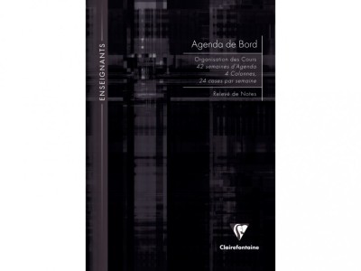 Agenda A4 nedatata 72 file coperta tare Clairefontaine foto
