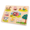 Puzzle lemn Ferma 9 piese NEW, New Classic Toys
