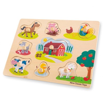 Puzzle lemn Ferma 9 piese NEW foto