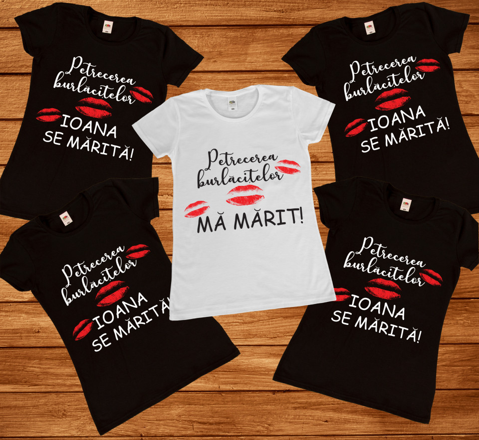 Tricou personalizat petrecerea burlacitelor "Ma marit" (Marime: XXL,  Culoare: | arhiva Okazii.ro