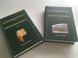 ACADEMIA ROMANA, ISTORIA ROMANILOR. VOL. I+ II. MOSTENIREA TIMPURILOR INDEPARTATE. DACO-ROMANII.... COPERTI CARTONATE+ SUPRACOPERTA, STARE EXCELENTA!
