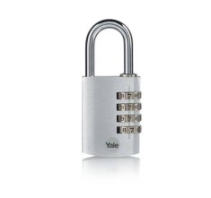 Lacat Yale YE3CB/38/131/1/S din aluminiu cu cifru 38mm Argintiu foto