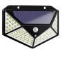Lampa Solara 100 LED-uri cu Senzor de Miscare, Model Nou, Rezistenta la Apa, 3 Moduri de Iluminare, Autonomie Mare - Ideala pentru Gradina si Spatii E