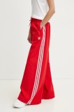 adidas Originals pantaloni de trening OVERSIZED TP culoarea roșu, cu imprimeu, JD3388