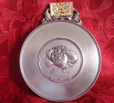 FARFURIE APLICA DECORATIVA ZINC WMF DECOR ALBRECHT DURER BUCHET DE VIOLETE