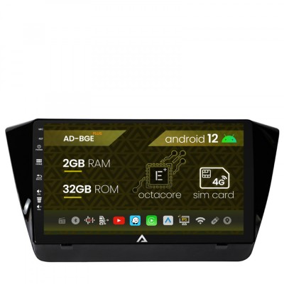 Navigatie Superb 3 (2015+), Android 12, E-Octacore 2GB RAM + 32GB ROM, 10.1 Inch - AD-BGE10002+AD-BGRKIT034 foto