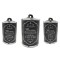 Set Ceramic PARIS, 3 recipiente pentru depozitare, Negru