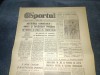ZIARUL SPORTUL 30 NOIEMBRIE 1984