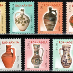 RO-0104-CERAMICA ROMANEASCA (III)Serie completa de 7 timbre nestampilate MNH