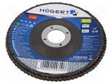 Disc de şlefuit H&Ouml;GERT TECHNIK 125mm cu orificiu 22,4mm