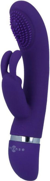 Vibrator Intense Susy, 7 Moduri Vibratii, 3 Setari Pulsatorii, Silicon, USB, Mov, 18.8 cm