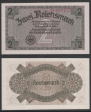 GERMANIA █ bancnota █ 2 Reichsmark █ 1940-1945 █ P-R137a Ro552 █ UNC necirculata