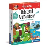 Joc Educativ Agerino, Habitatul Animăluțelor, Multicolor, 3+ Ani, Set 6 Plăcuțe, AS