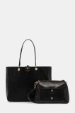 U.S. Polo Assn. poșetă cu două fețe Axtell Reversible culoarea negru, BIU4A8904WVP