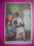 HOPCT 6428 VIZITA LA O SCOALA DIN BRUXELLES 1932 -REGINA ASTRID-FAMILIA REGALA BELGIA-CROMO LITHO-CIOCOLATA COTE D&#039;OR, Necirculata, Printata