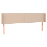 Cumpara ieftin Tablie pat cu aripioare cappuccino 163x16x78/88 cm piele eco