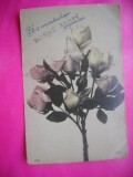HOPCT 12255 TRANDAFIRI -FLORI-FRANTA -FELICITARE VECHE ---EUROPA - -ROMANTICA- -CIRCULATA