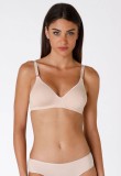 Sutien fara armatura Lovable, din bumbac, bej, 80B - OUTLET