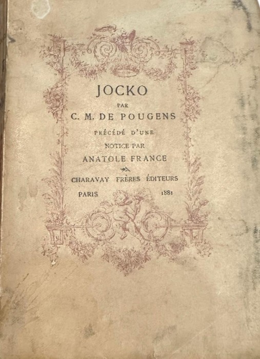 Jacko, C. M Poungens, Anatole France, Paris