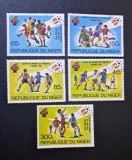 Niger 1982 - Seria Completă Campionatul Mondial de Fotbal din Spania '82 (Coupe du Monde de Football Espa&ntilde;a 1982) 5 Valori MNH - Cod: -SW13