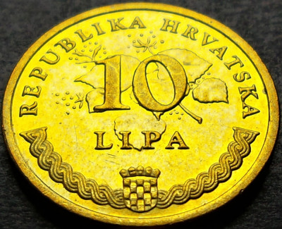 Moneda 10 LIPA - CROATIA, anul 2011 * cod 1895 foto