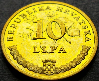 Moneda 10 LIPA - CROATIA, anul 2011 * cod 1895 foto