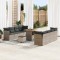 vidaXL Set de canapele pentru grădină 11 pcs Gri 80 x 80 x 71 cm 3363408