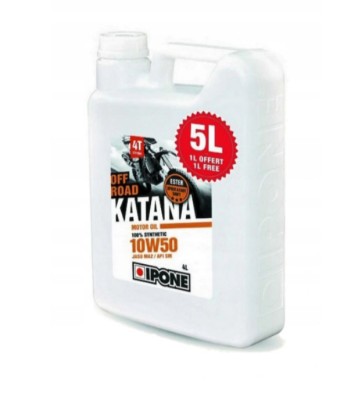 Ulei Motor 4T Ipone Katana Off-Road 10W50 100% Sintetic Promotie 4L+1L Gratis foto