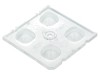 Lentilă LED pătrată transparentă 7,85mm