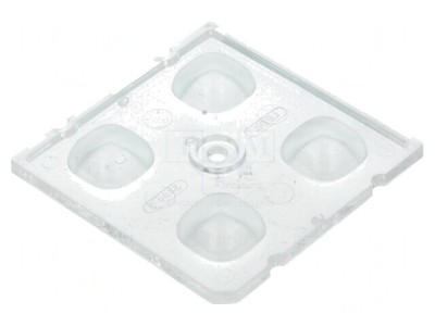 Lentilă LED pătrată transparentă 7,85mm foto