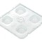 Lentilă LED pătrată transparentă 7,85mm