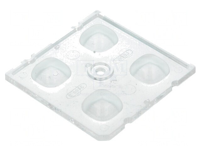 Lentilă LED pătrată transparentă 7,85mm