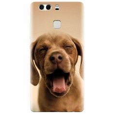 Husa silicon pentru Huawei P9, Cute Yawning Puppy