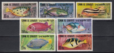Umm-Al-Qiwain(Emiratele Arabe Unite) 1967 - Pești din Golful Arabic, MNH foto