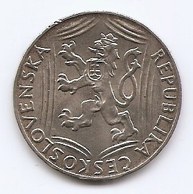 Cehoslovacia 100 Koruny 1948 - (comemorativa: 30 ani Independenta) Argint, KM-27 (2) foto