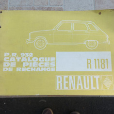 Manual reparație piese Renault R6 1970 vintage