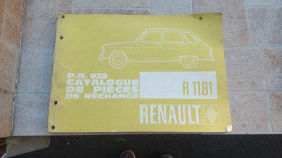 Manual reparație piese Renault R6 1970 vintage foto