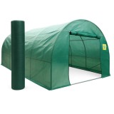 Pachet solar gradina, sera legume 8 x 3 x 2m, otel galvanizat + Plasa de umbrire 80%, 80g/mp, 2x20m, material HDPE, protectie UV, Micul Fermier