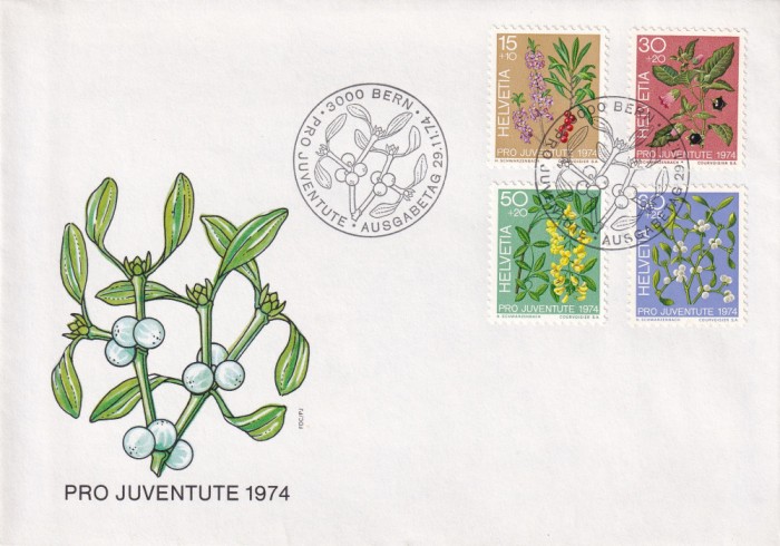 FILATELIE TEMATICA - PLIC ELVETIA TEMATICA FLORA FLORI