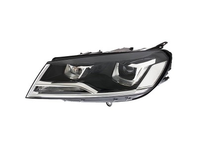 Far Volkswagen Touareg (7p5), 06.2014-, fata, Stanga, bi-xenon; cu daytime running light; D8S+PY24W+W21/5W; electric; fara unitate control; fara ball foto
