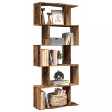 vidaXL Bibliotecă/separator 5 niveluri lemn vechi 70x24x161 cm lemn