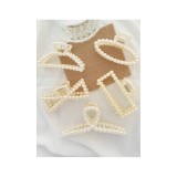 Cumpara ieftin Set de 5 Gheare de Par cu Perle Artificiale - 133228