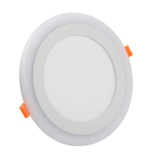 Spot LED Rotund Doua Culori 24+12W 3000k-6500k Trei Functii